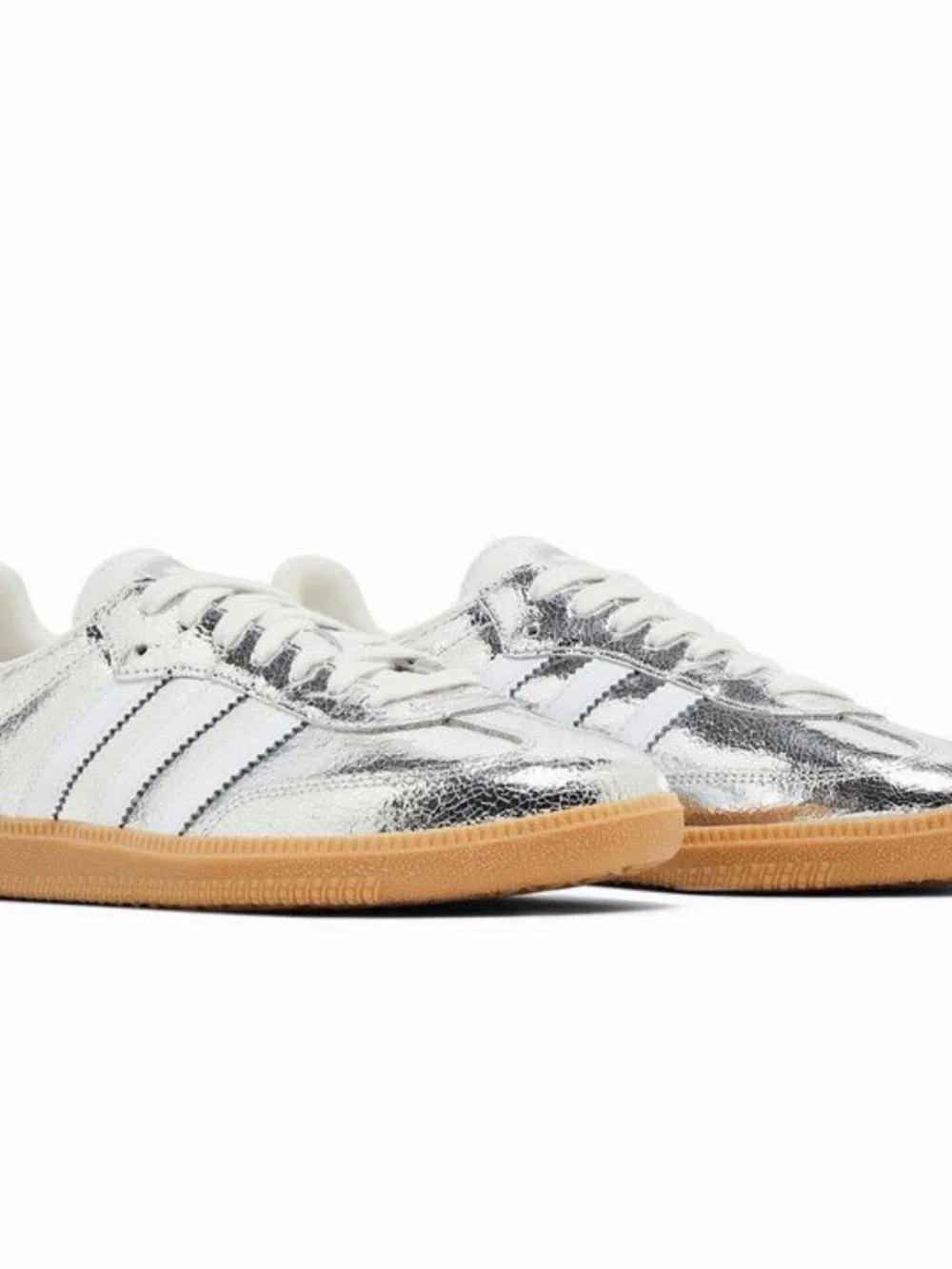 adidas  Metallic Silver Samba